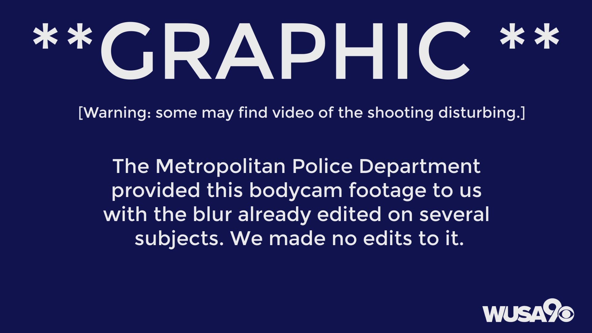 **GRAPHIC WARNING** DC Police release bodycam footage of MPD officer shooting 18-year-old Deon Kay
