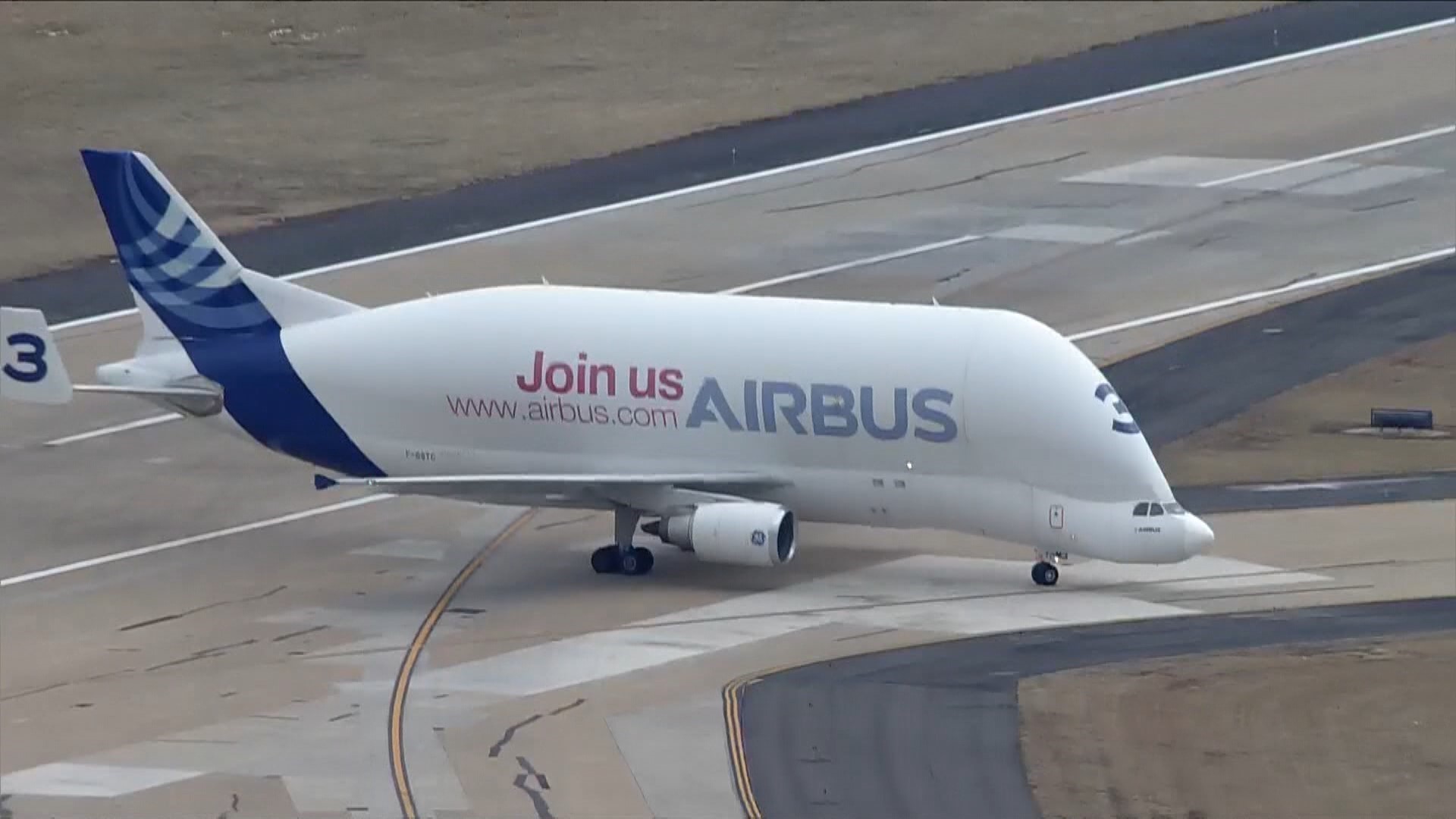 The Airbus took off from St. John's and landed at Dulles International Airport in Virginia Thursday Morning.