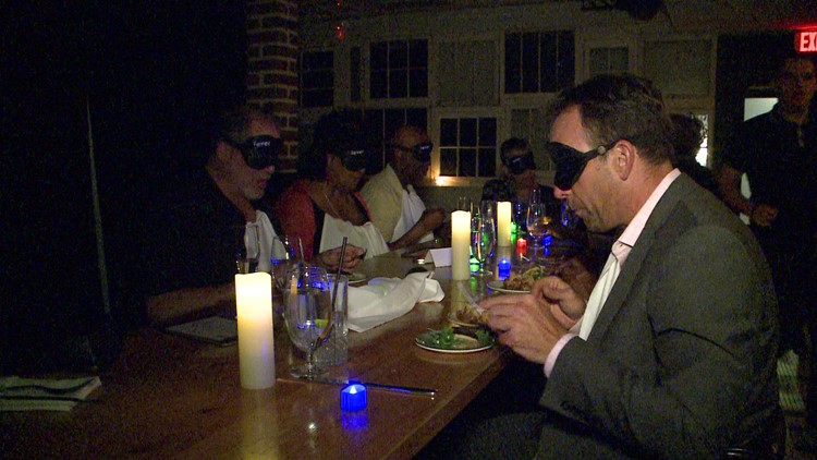 Eating dinner with a blindfold on? This new restaurant dining option will shock your senses