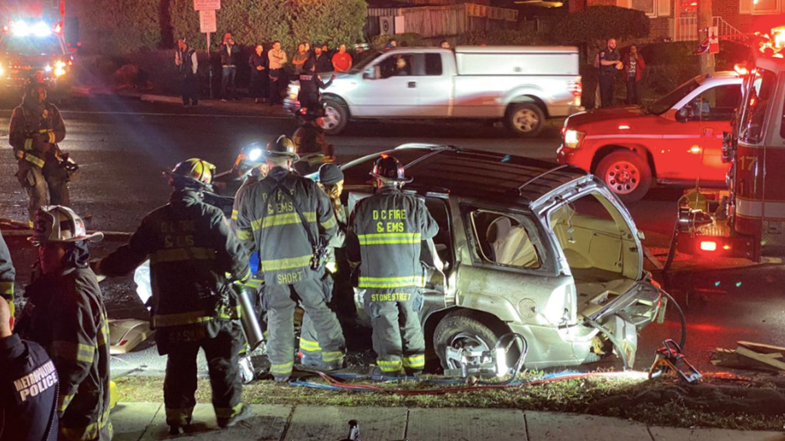 Man, juvenile suffer lifethreating injuries after DC car crash