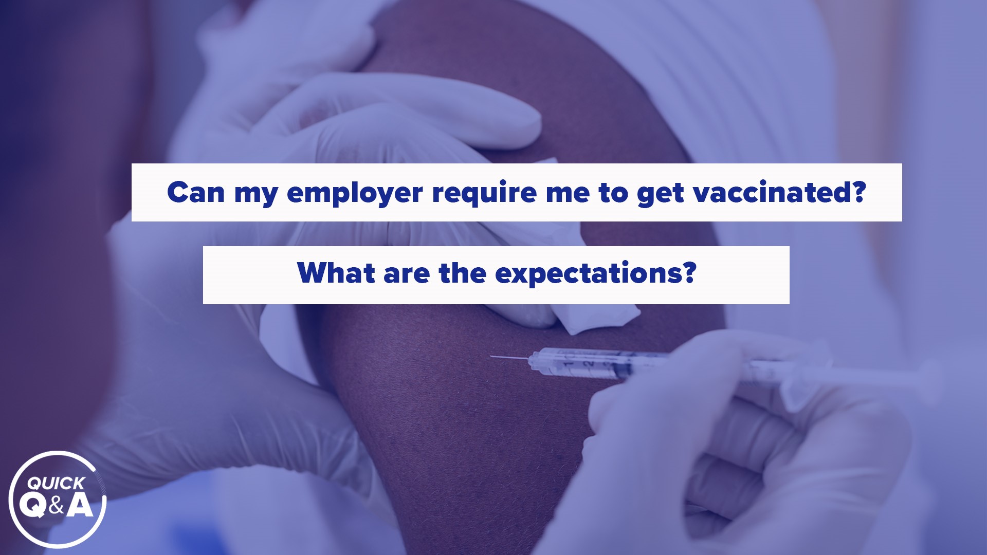 Employment Law Attorney Ryen Rasmus answers whether employers can require employees to receive COVID-19 vaccinations when available, how likely it is, and exceptions