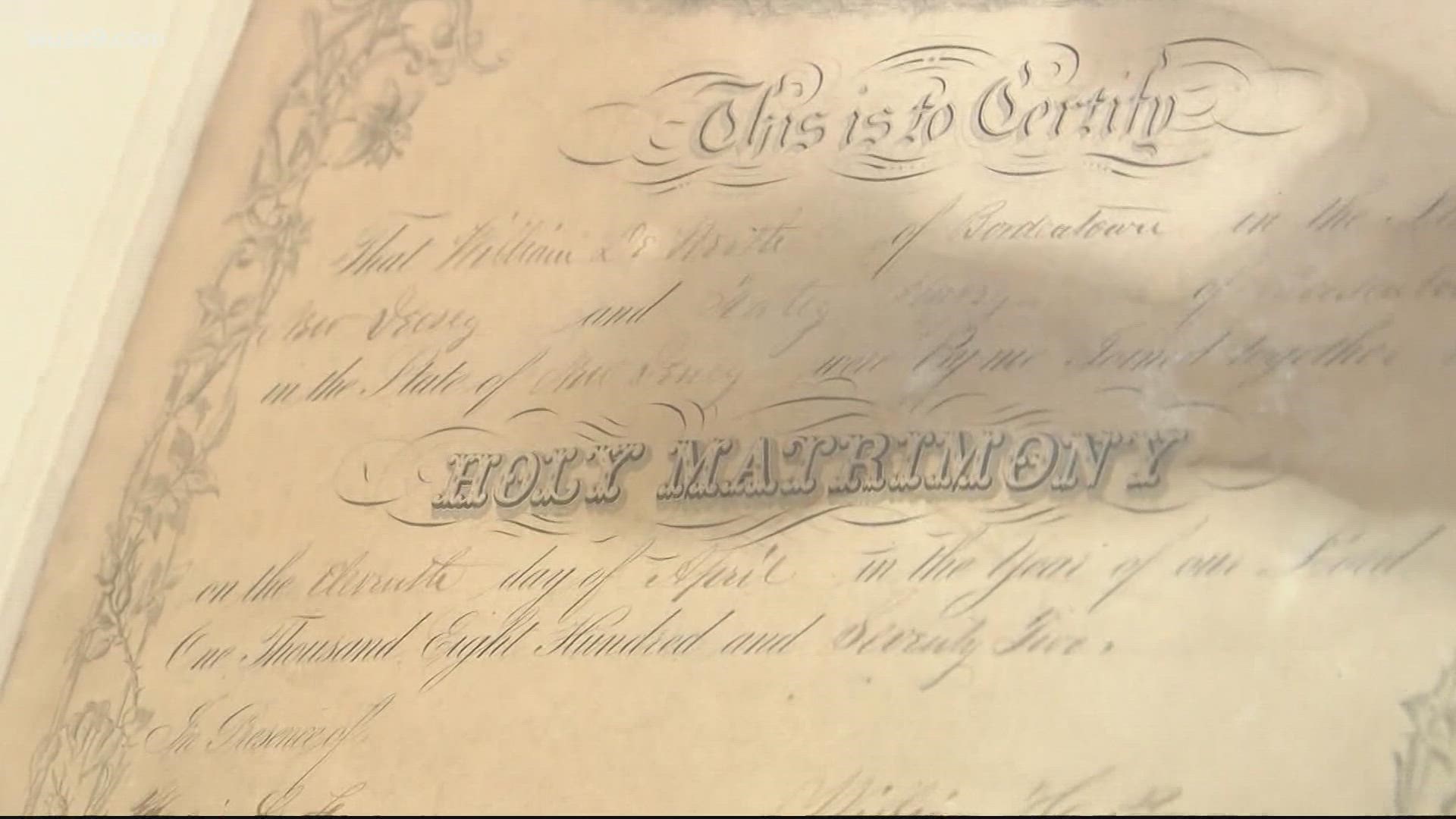 A worker at a thrift store found a marriage certificate that was 150 years old!