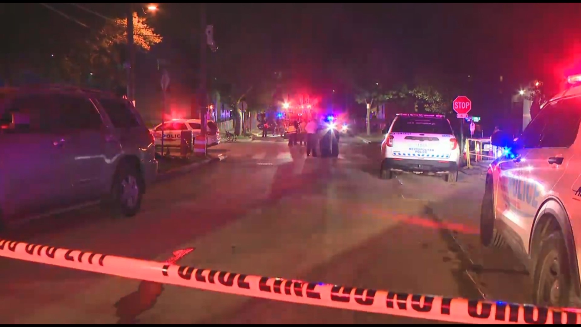 Police continue to search for the shooter, keeping a lookout for three men in a grey vehicle.