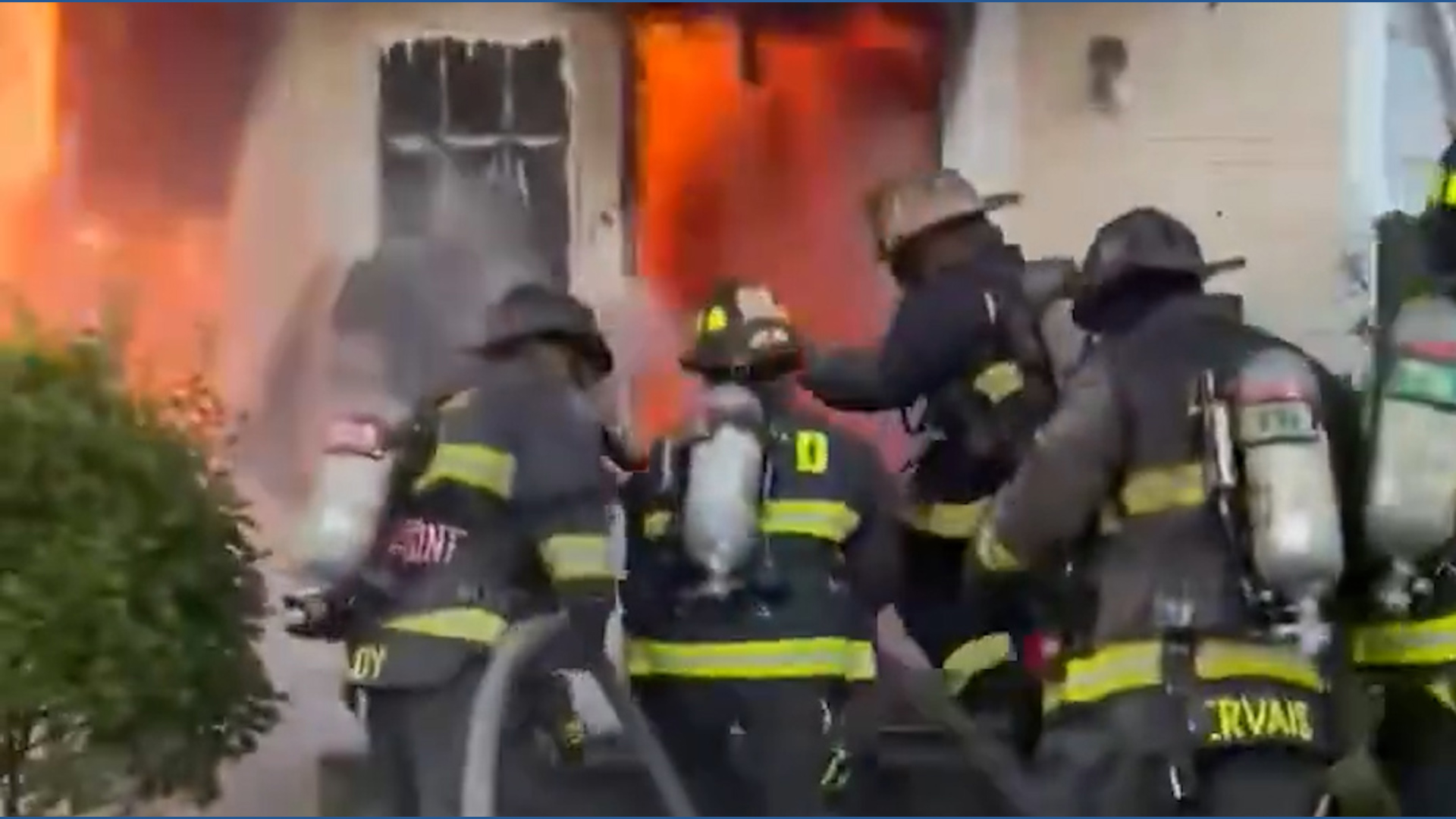 DC Firefighters enter burning apartment building | wusa9.com