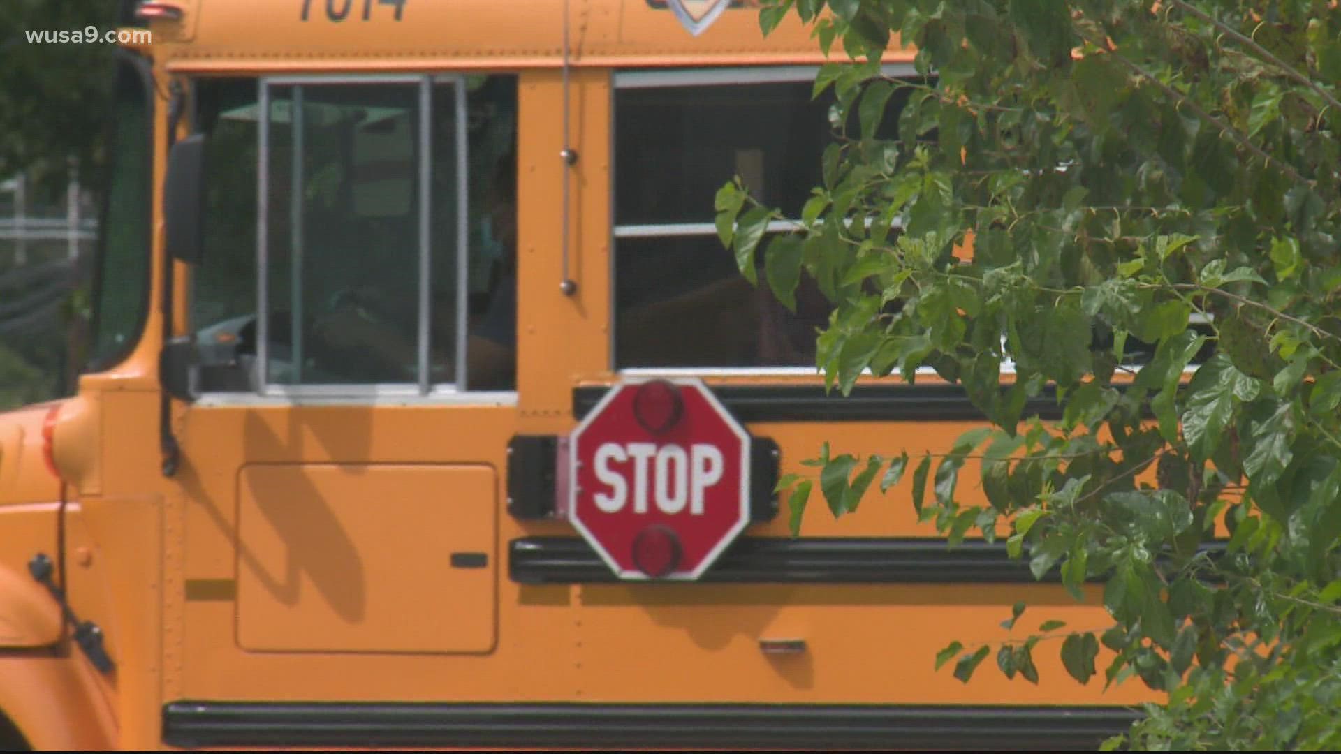 One Clinton parent told WUSA9 no school bus came to pick up her son at his school bus stop Wednesday.