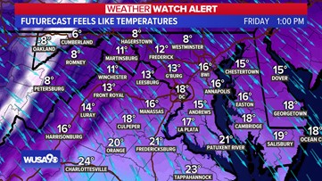 Weather Watch Alert: Arctic air Friday with dangerously low wind chills