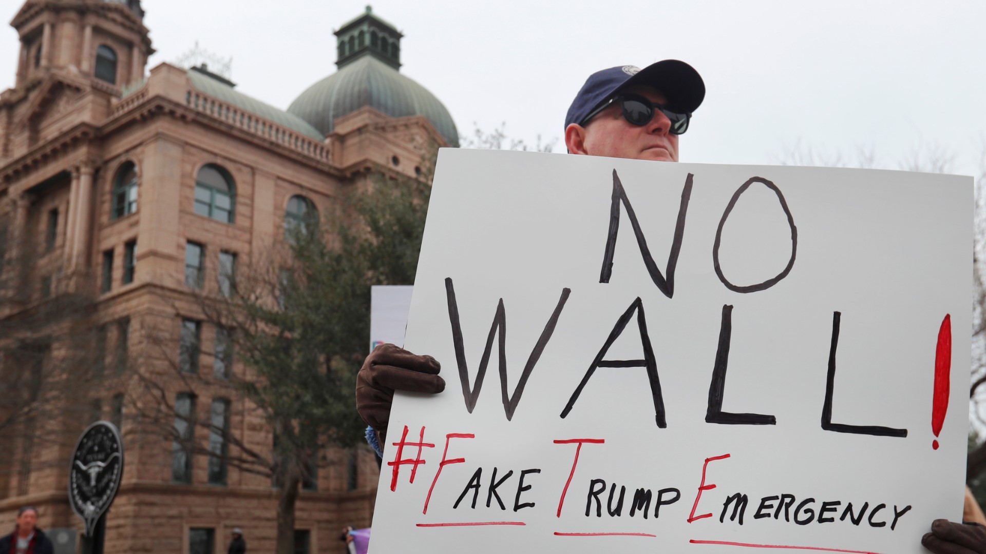 Local leaders, advocates and activists and joined together against Trump's "illegal fake emergency," as they referred to it in a press release.