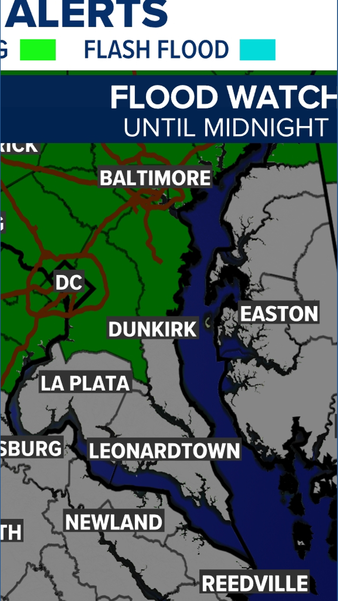 Another round of storms brings a flood risk to the DC region Wednesday ...