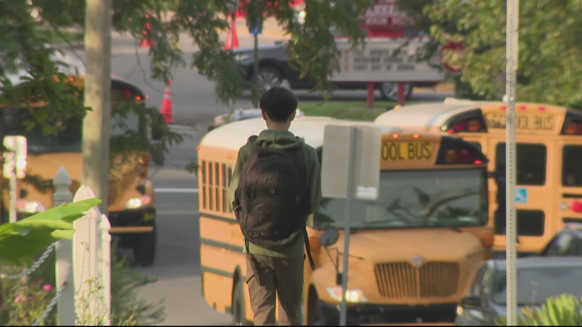 A school bus driver shortage DID impact bus routes today, but it's not the ONLY reason.
