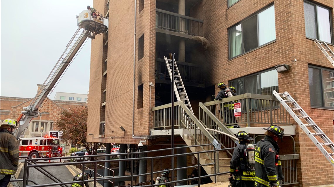Senior citizens rescued from fire at NW DC apartment building