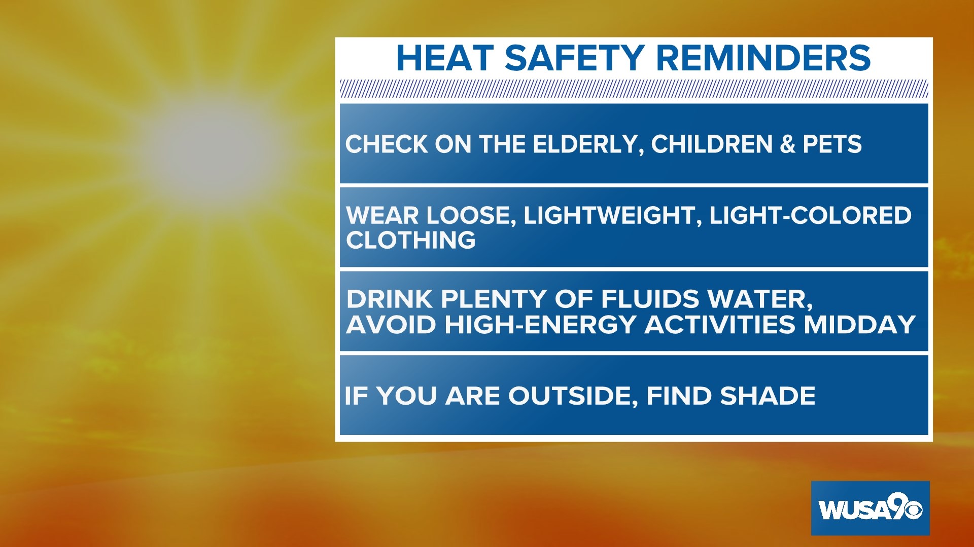 A press conference Friday provided D.C. residents with information and resources on the upcoming heat emergency, as well as tips on how to stay cool.