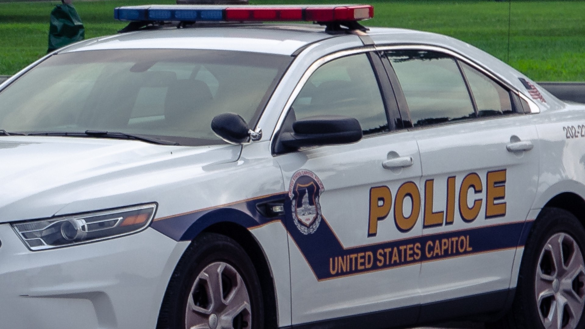 Police say the staffer backed into a Capitol Police vehicle Tuesday night. 