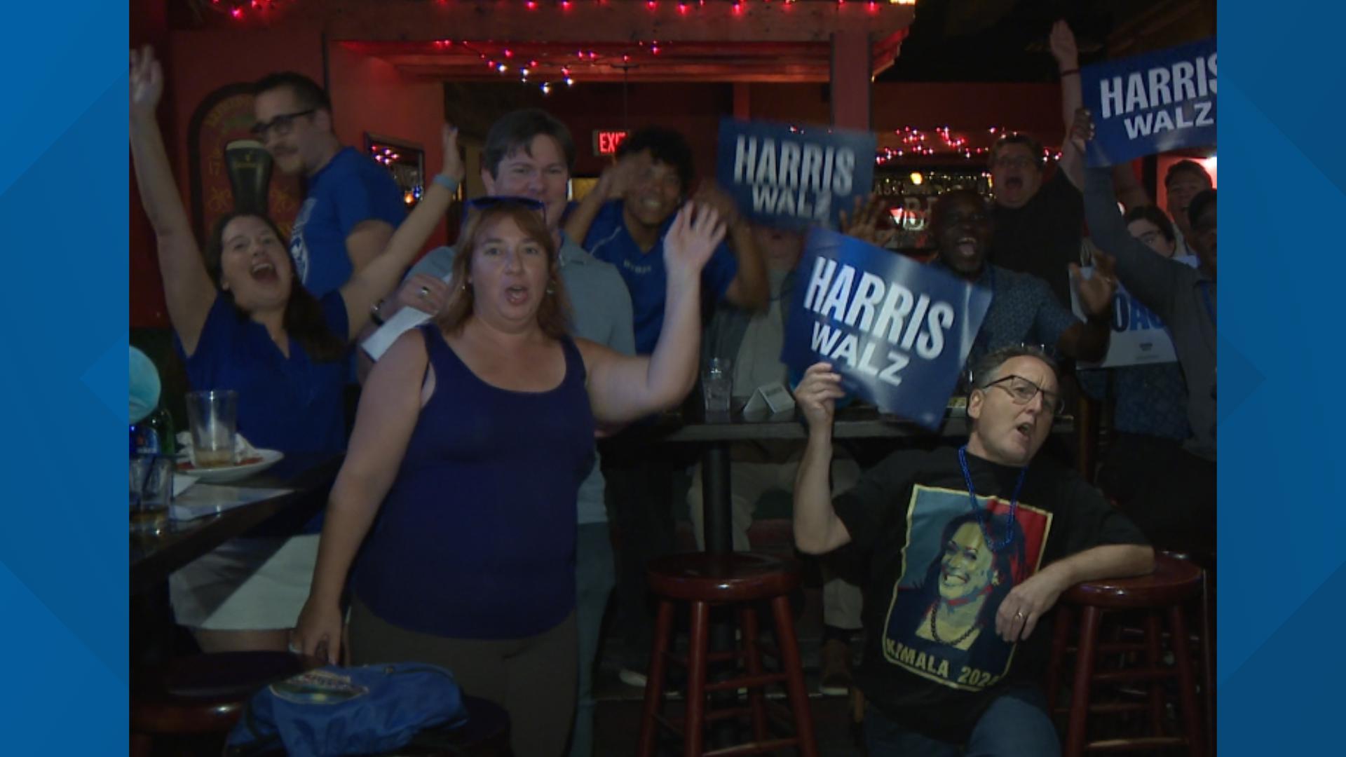 Marylanders gathered Thursday night to watch Vice President Kamala Harris give a historic keynote address at the Democratic National Convention.