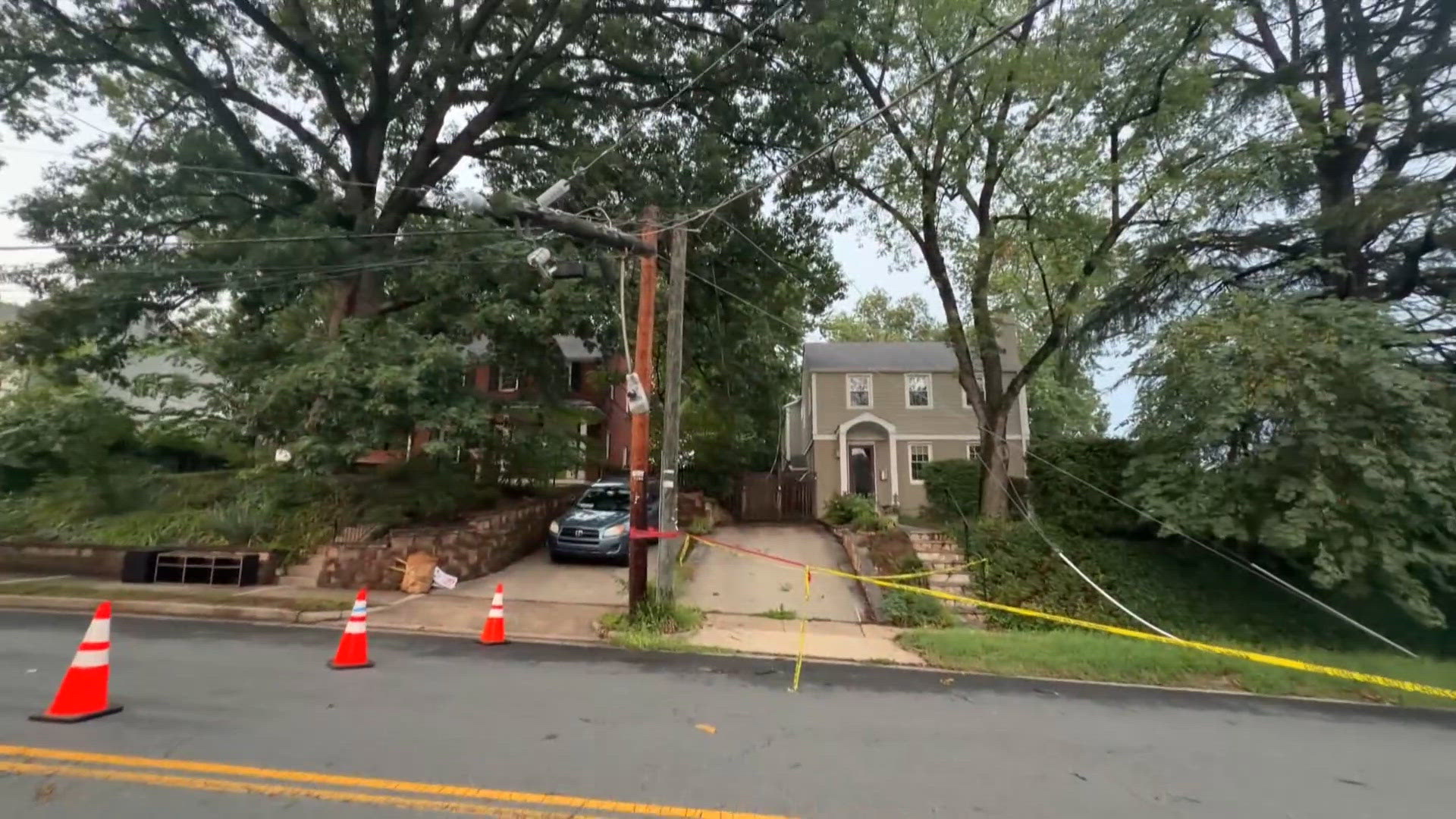 'They said, fire, get out!' | Storms knock down trees, cause power ...