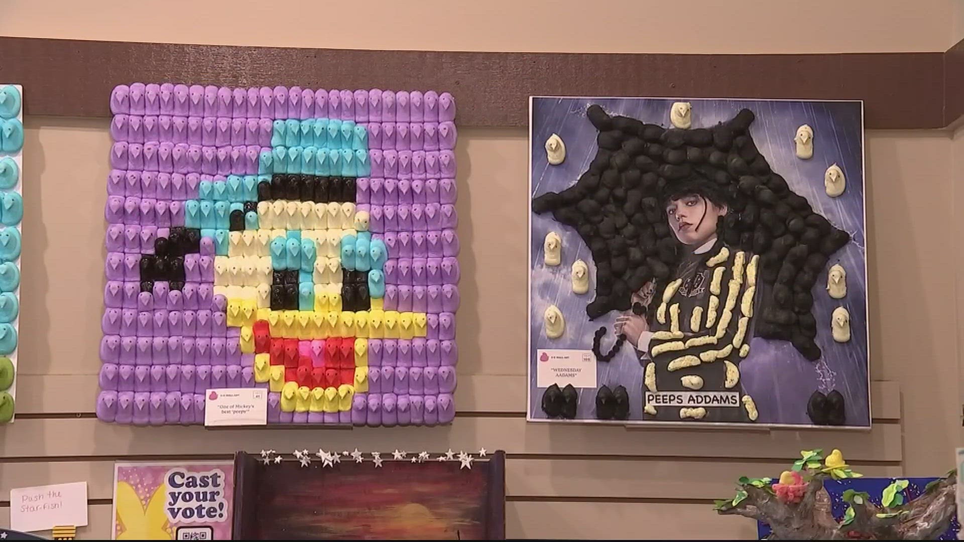 A town in Pennsylvania is being taken over by Peeps, the marshmallowy Easter treats, in an annual art competition.