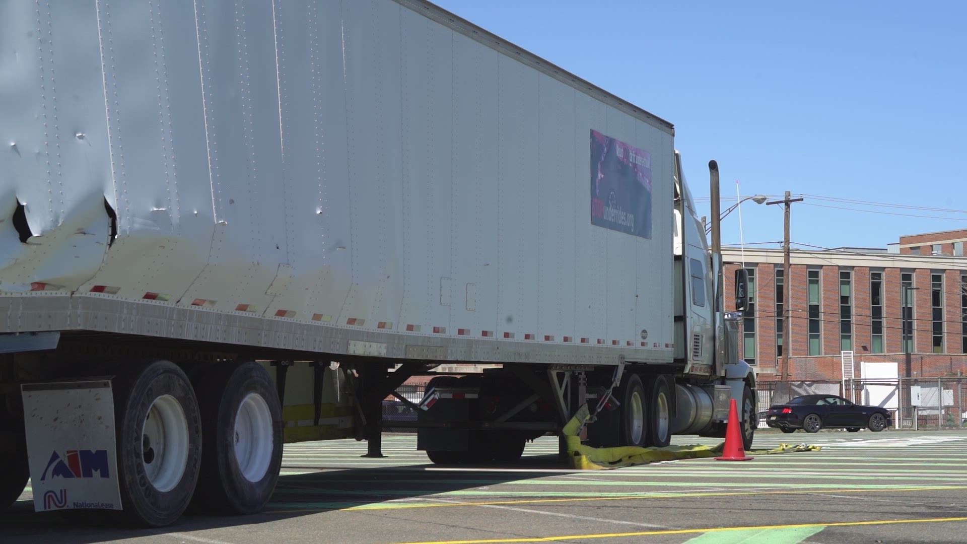Mid-size car will be crashed into the side of a tractor-trailer which -- like the millions of large trucks on the road today (and the 250,000 new trailers being manufactured every year) -- is not equipped with side underride protection.