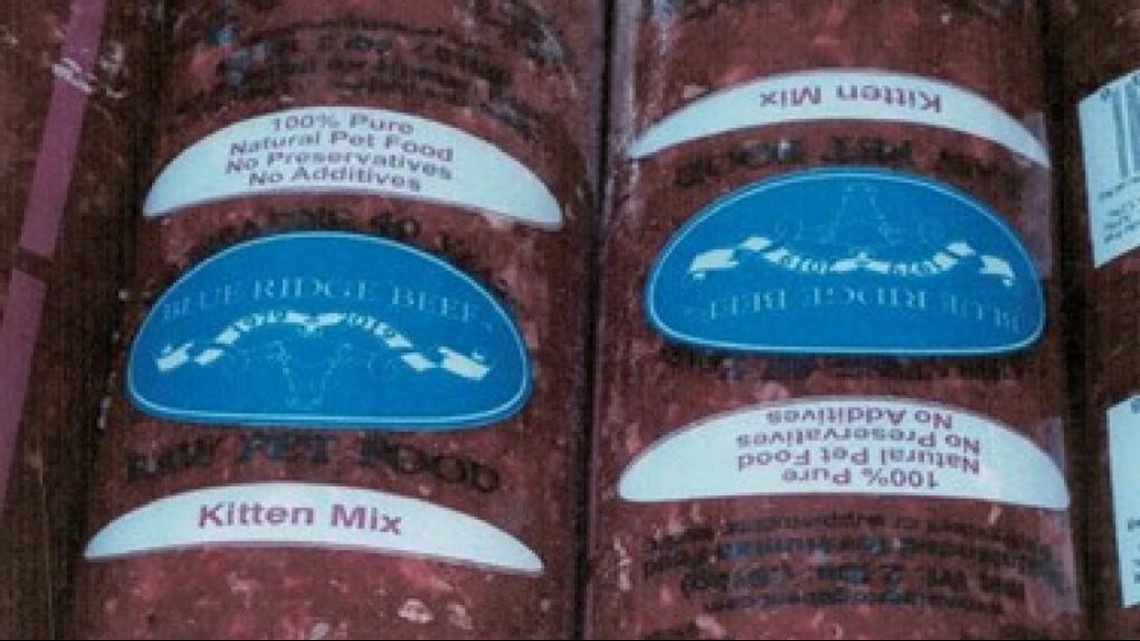 Recall Alert Blue Ridge Beef recalls certain raw pet foods