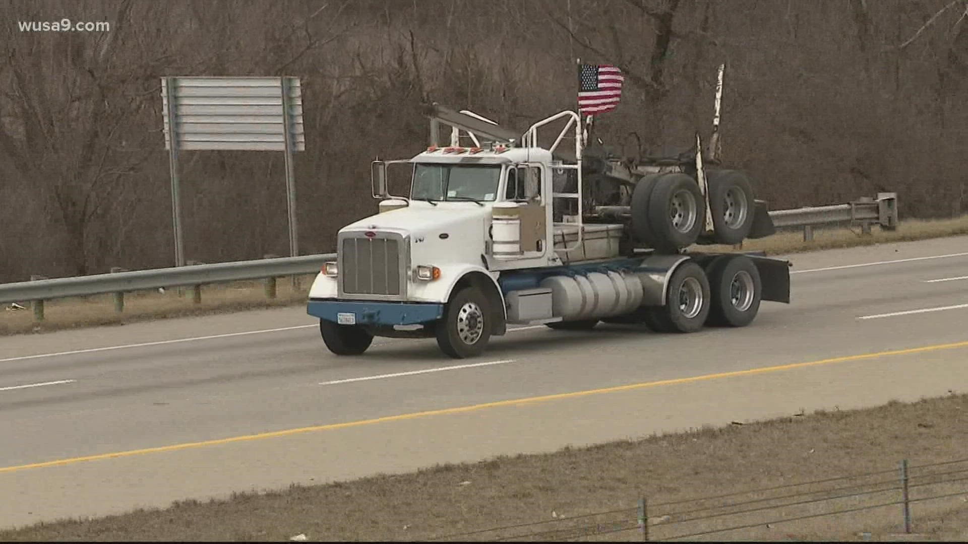 Several trucker convoys are expected to meet in Hagerstown Friday evening, according to Washington County Public Schools Superintendent Dr. Boyd Michael.