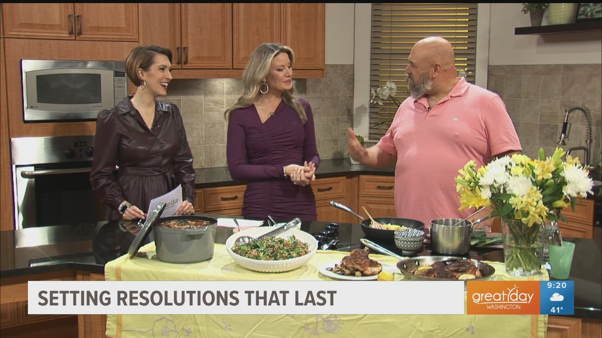 Jonathan Bardzik shares joy as a storyteller, cook, author and television personality. He shares several tips to make your resolutions last and a few simple recipes.