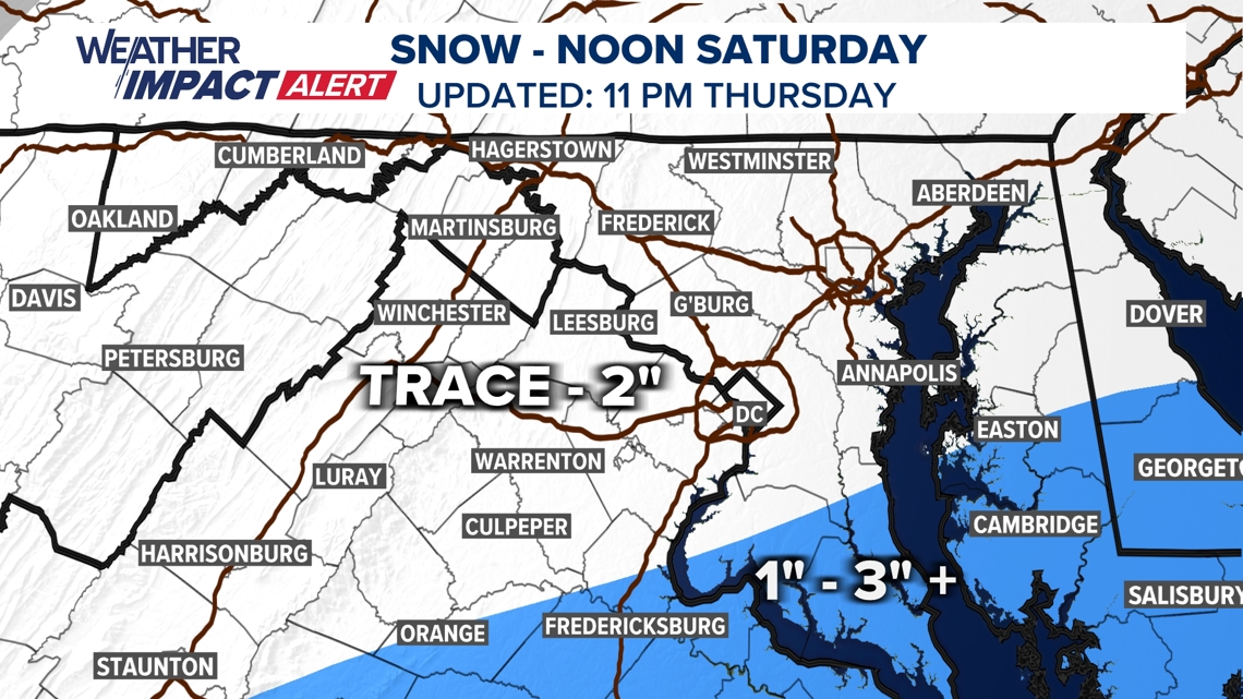 Today's weather forecast for DC, Maryland, Virginia | wusa9.com