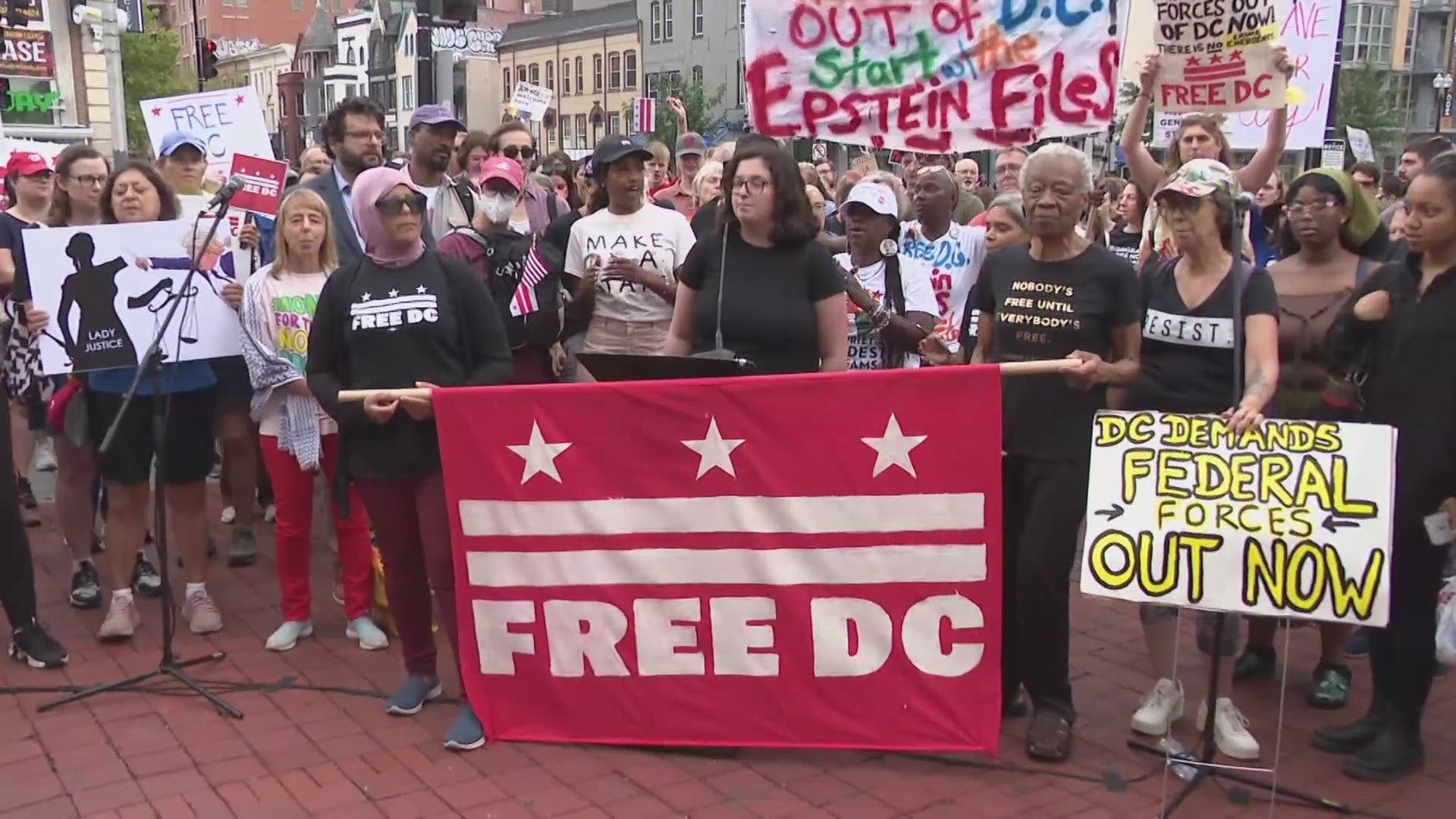 Protesters Rally Against Federal Forces in DC | wusa9.com