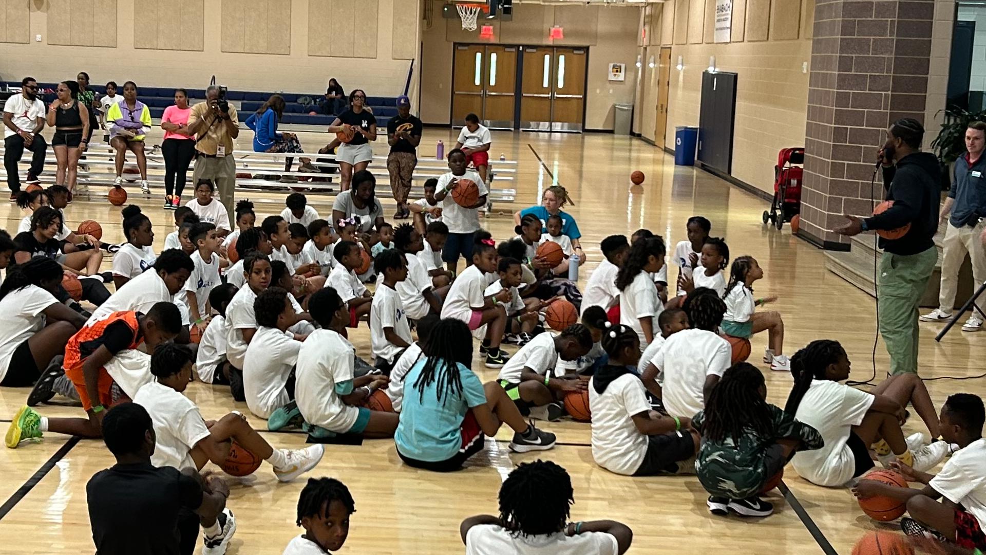 Former Washington Wizards prospect, Brandon Johnson, told campers his story of being a child with an incarcerated parent and being an incarcerated parent himself