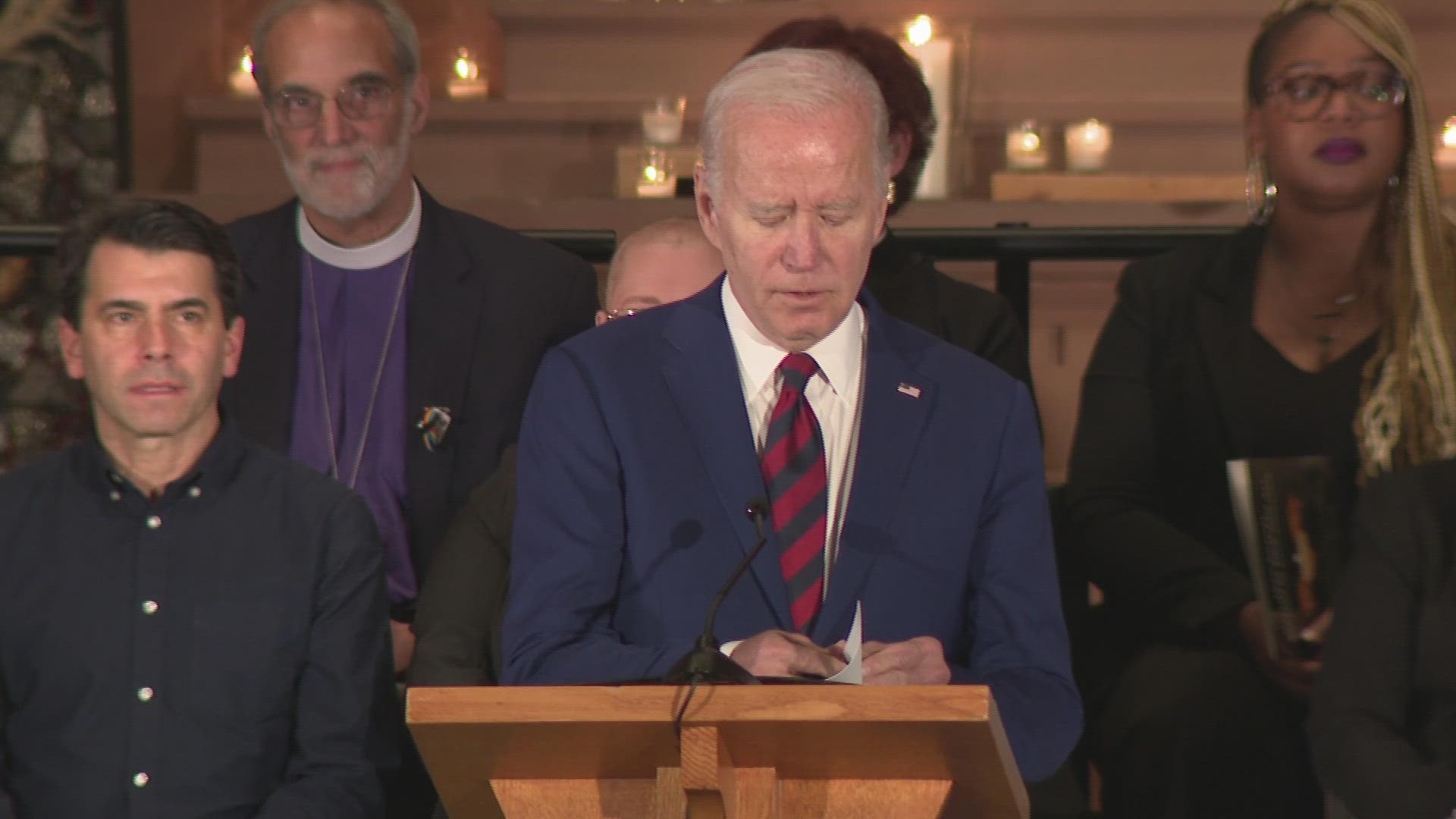 President Biden speaks at the National Vigil for All Victims of Gun Violence in Washington, D.C.