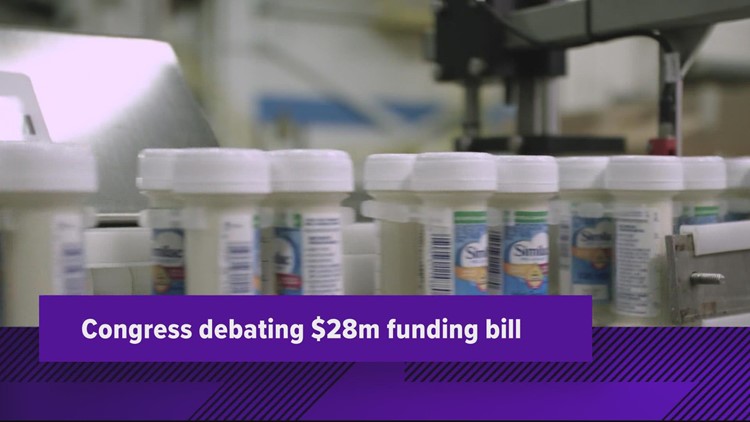 What is the federal government doing to get baby formula to families in need?