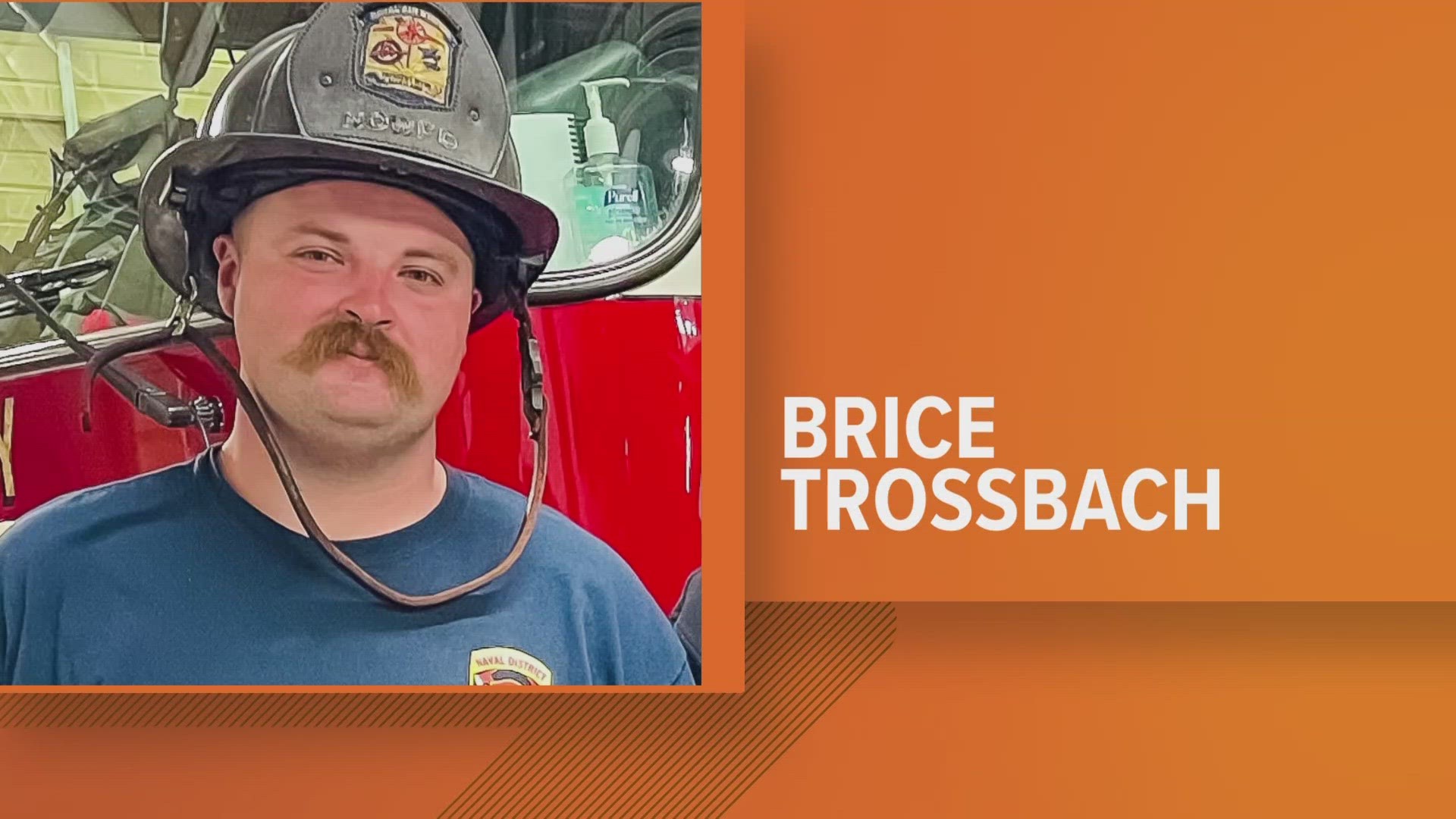 Brice C. Trossbach died in the line of duty responding to a two-alarm house fire in St. Mary's County.
