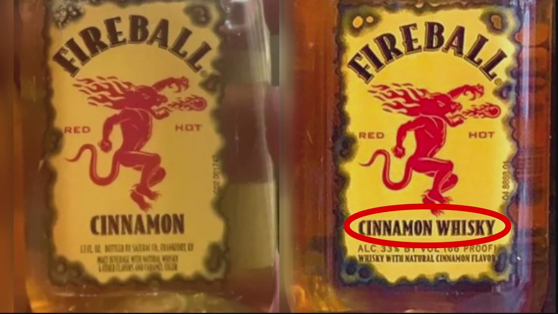 The company that makes Fireball is under fire tonight. A woman in Illinois filed a lawsuit claiming the company's popular Fireball Cinnamon shooters don't actually