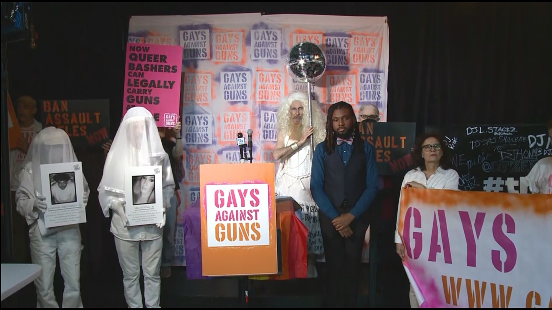 Gays Against Guns holds a press conference addressing armed attacks on our LGBTQIA2S+ communities across the country.