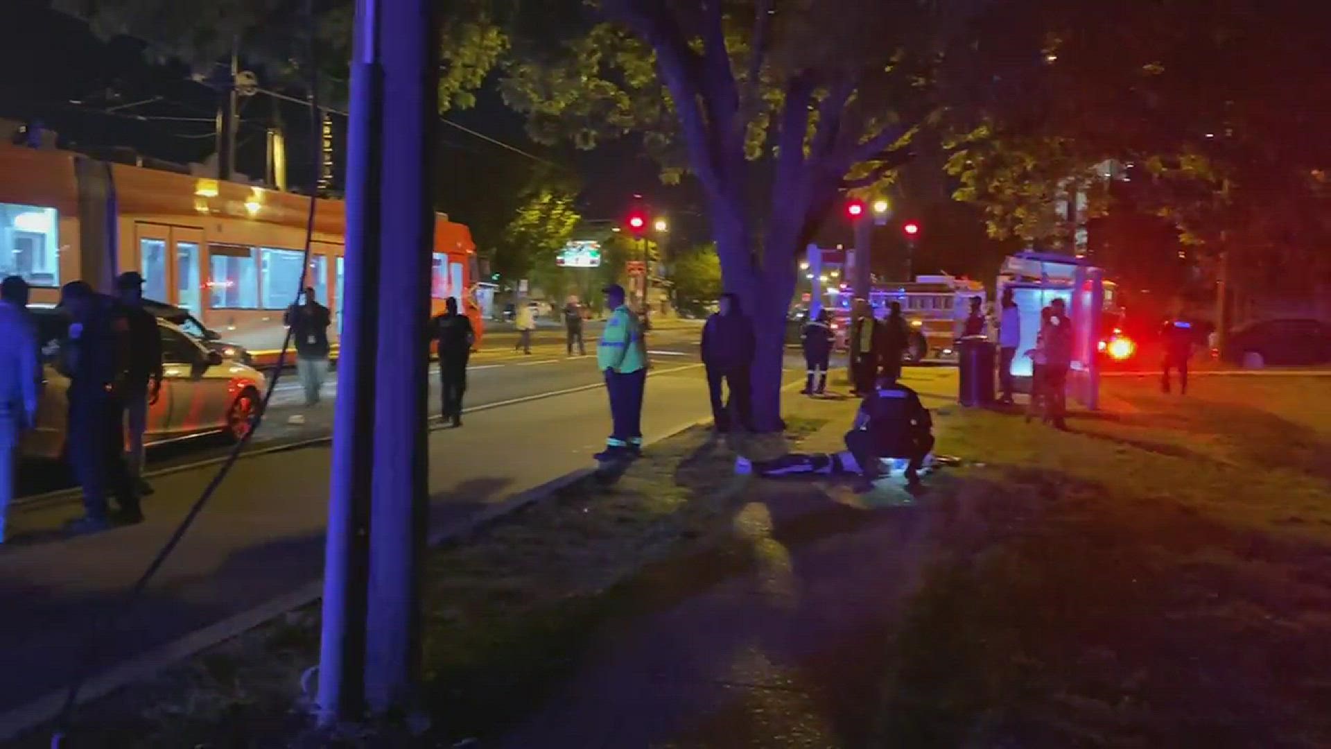 DC police say one person had serious injuries, but that they were not life-threatening. Video courtesy Pat Bahn