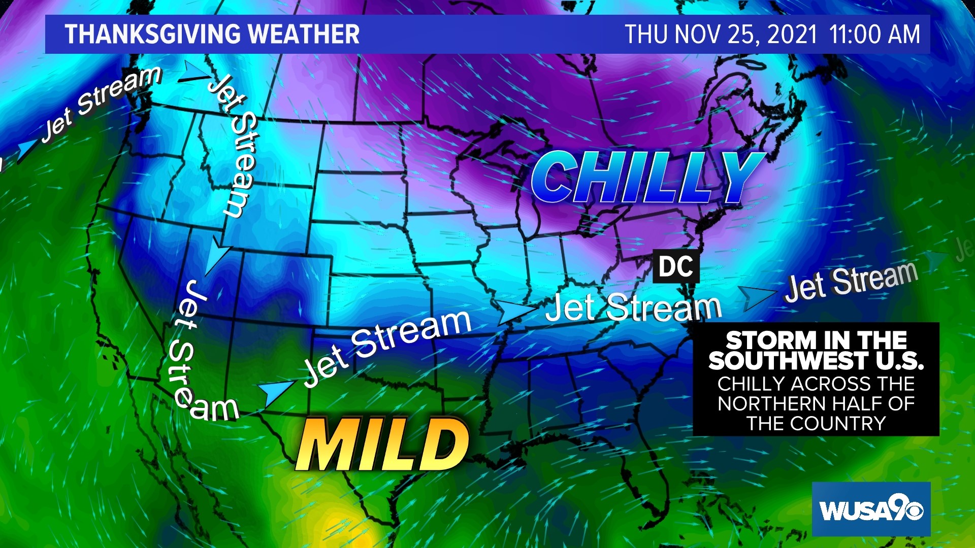 Thanksgiving Day weather DC, Maryland and Virginia