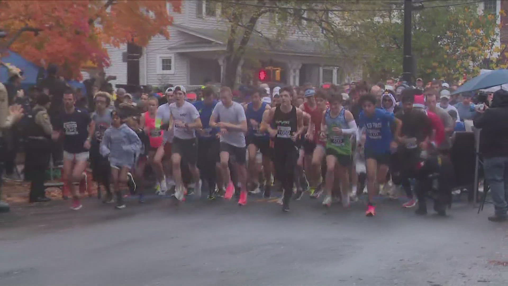 Rain didn't stop the 5K run for a good cause. 