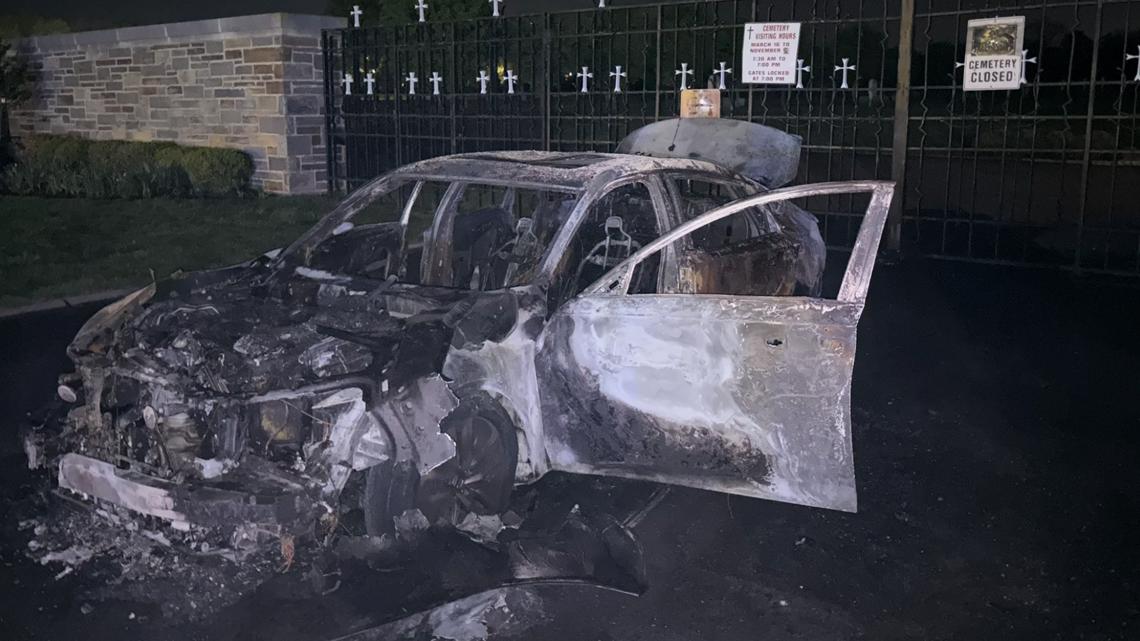 Arson investigation underway after car found ‘engulfed’ in fire in ...