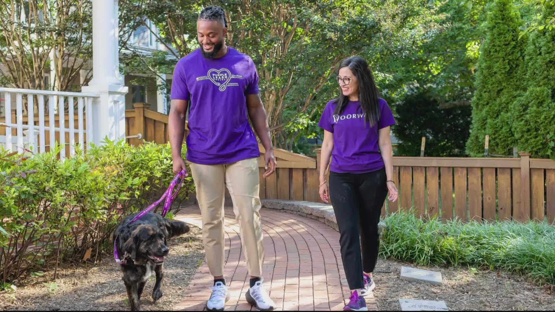 James Smith Williams is working with Purina and the Purple Leash Project to keep survivors of domestic violence and their pets together.