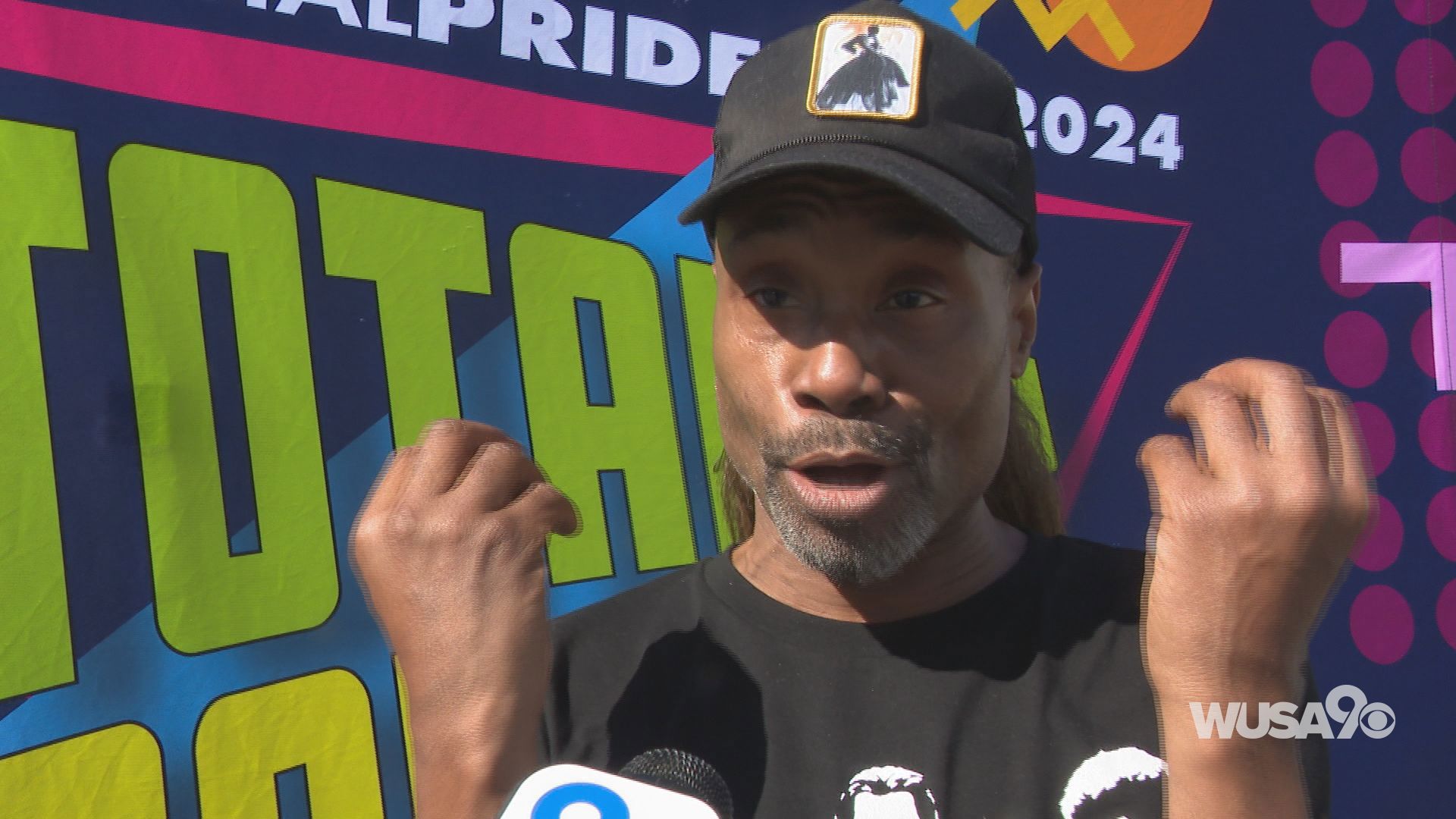 Award-winning singer and actor Billy Porter talks about his new music before taking the stage at DC's Capital Pride Festival and Concert.