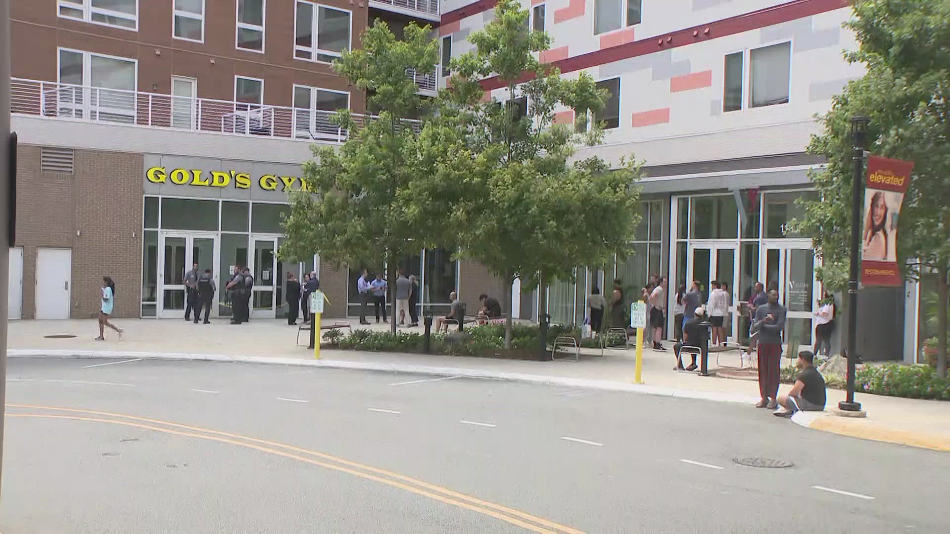 Witnesses say the man walked into a Gold's Gym in Reston, went over to another man and shot him while he was working out.