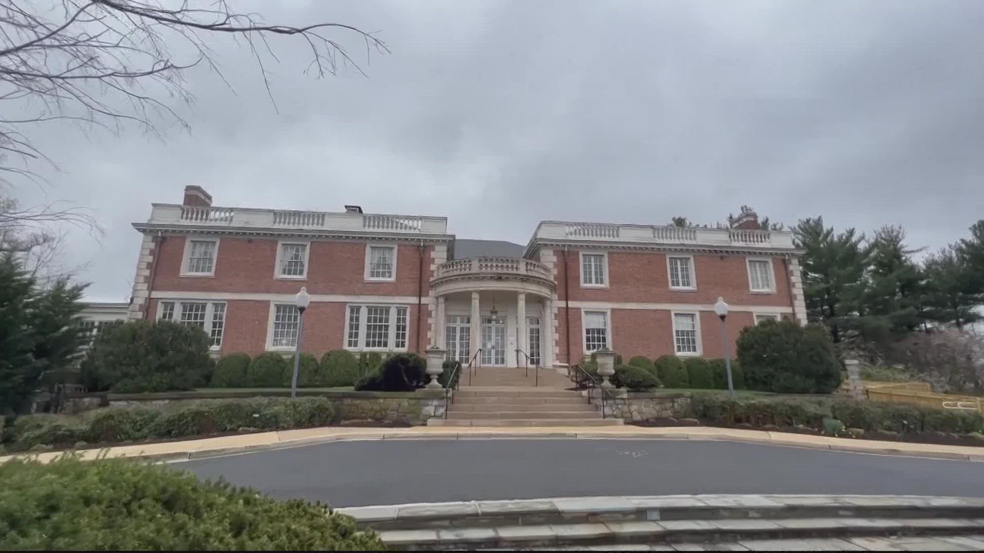 The beautiful mansion is now owned by Montgomery County.