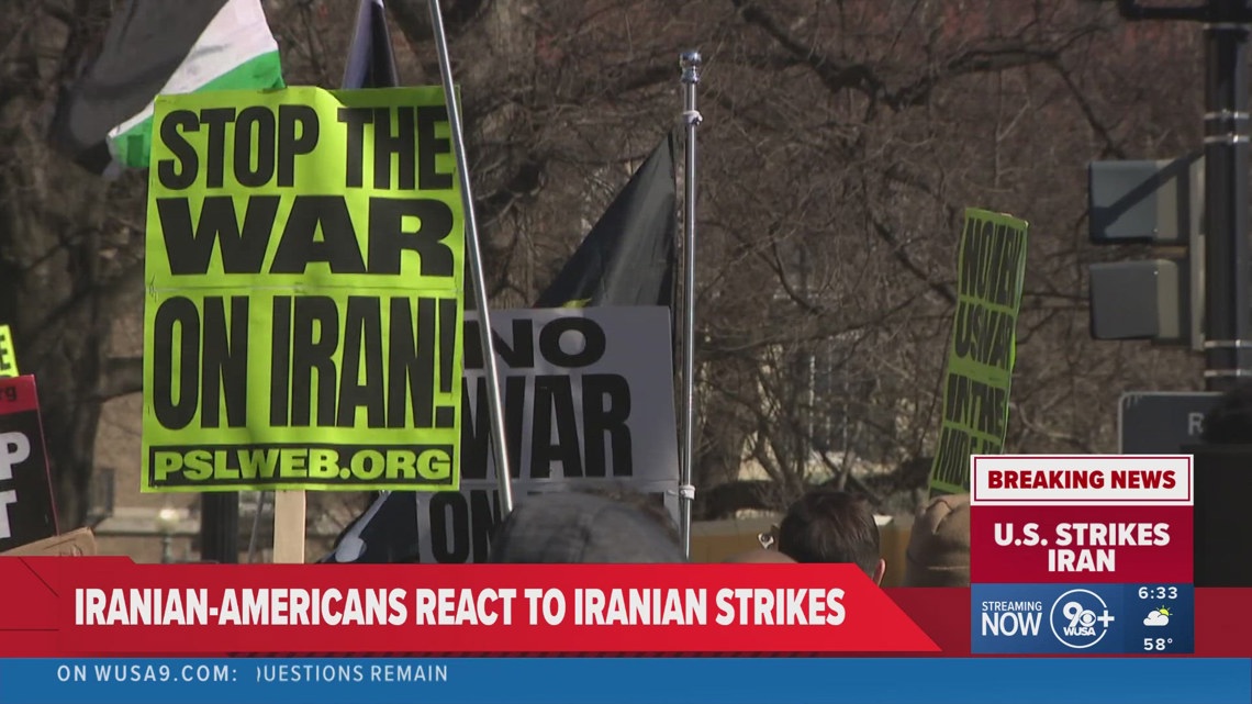 Iranian Americans in DC divided over US military action as protests erupt