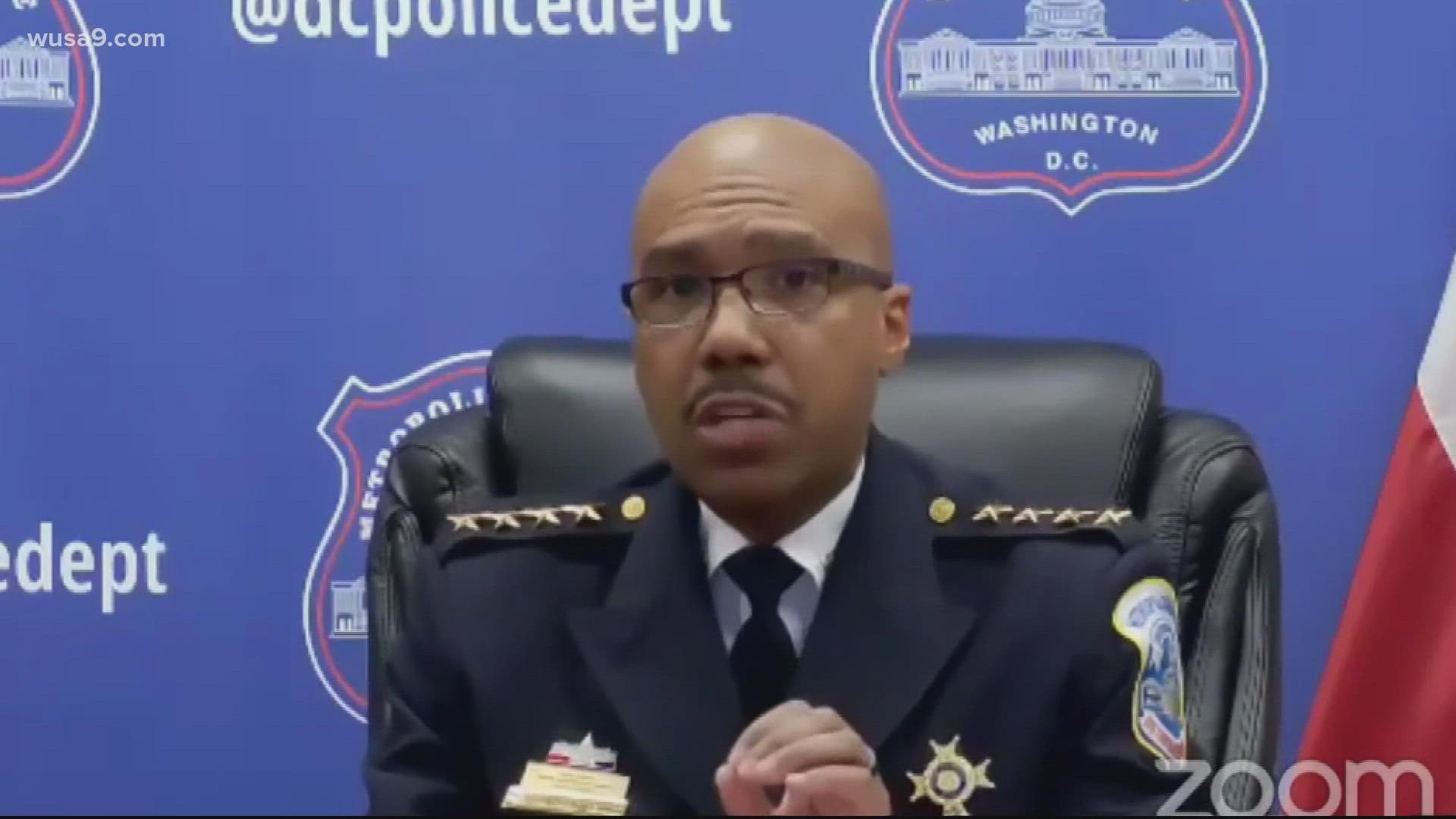 Robert Contee, chief of Metropolitan Police Department, spoke at an oversight hearing about the rise in crimes in the District involving children.