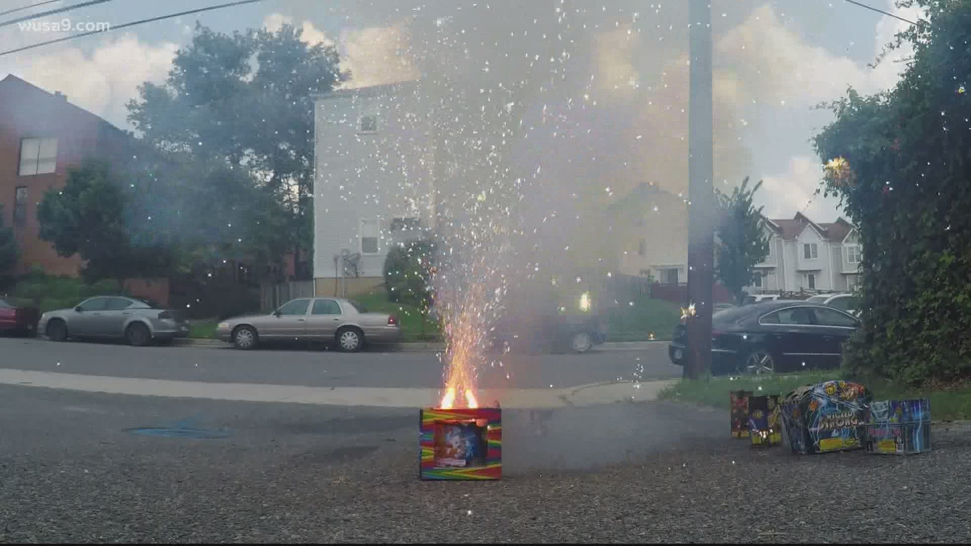 While fireworks remain illegal in DC, neighbors say many are still lighting them up.