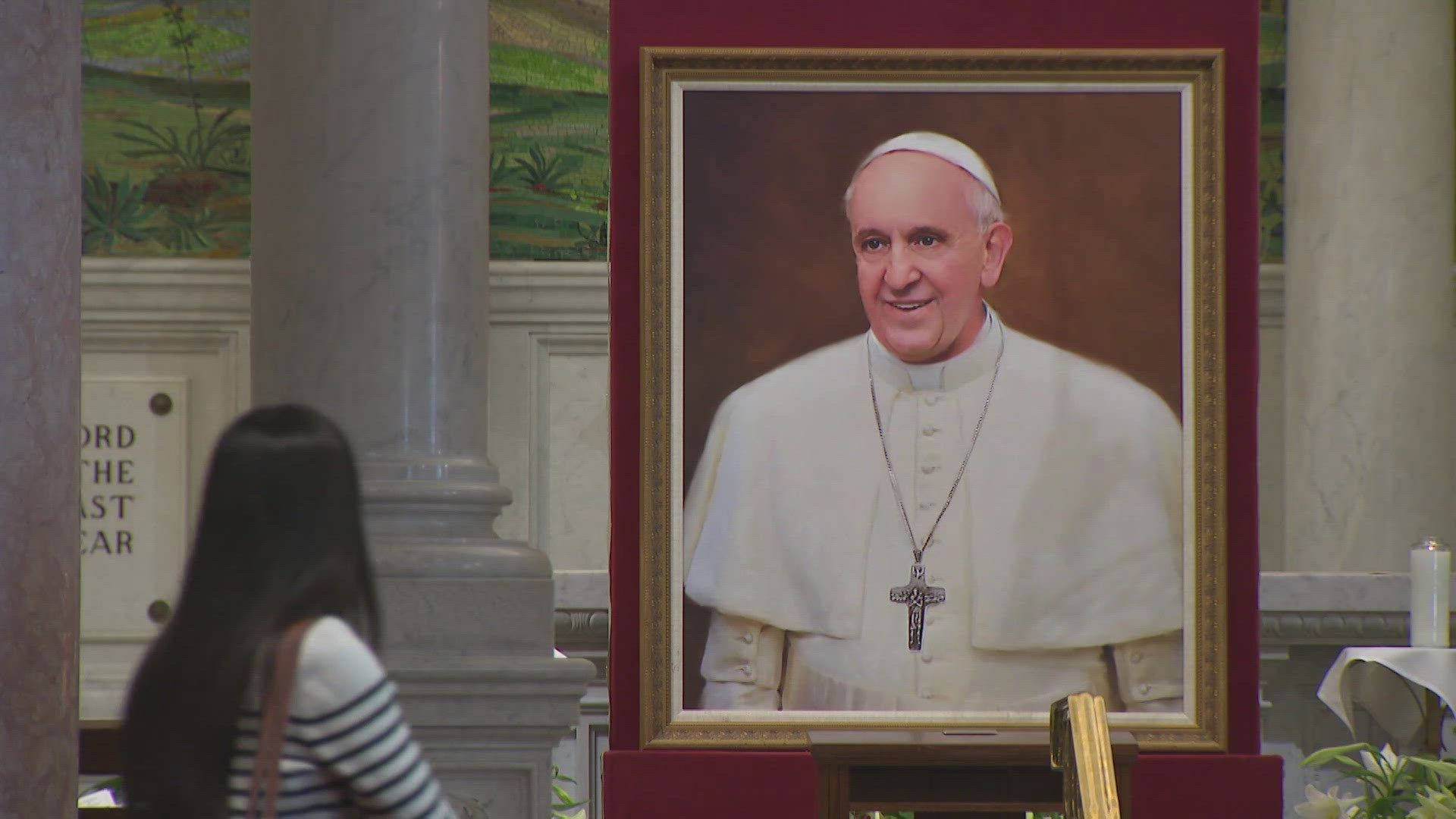 Pope Francis stopped at St. Matthew's Cathedral in 2015. 