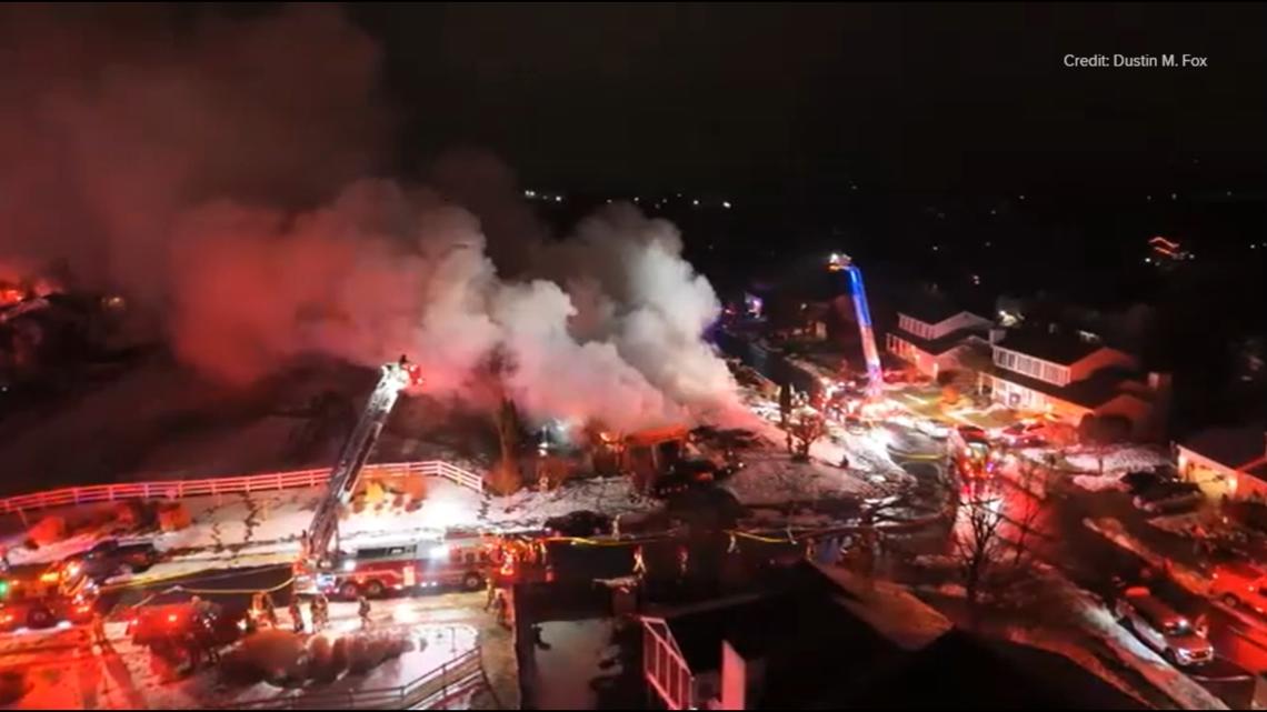 Officials say house explosion was caused by natural gas seeping through the ground