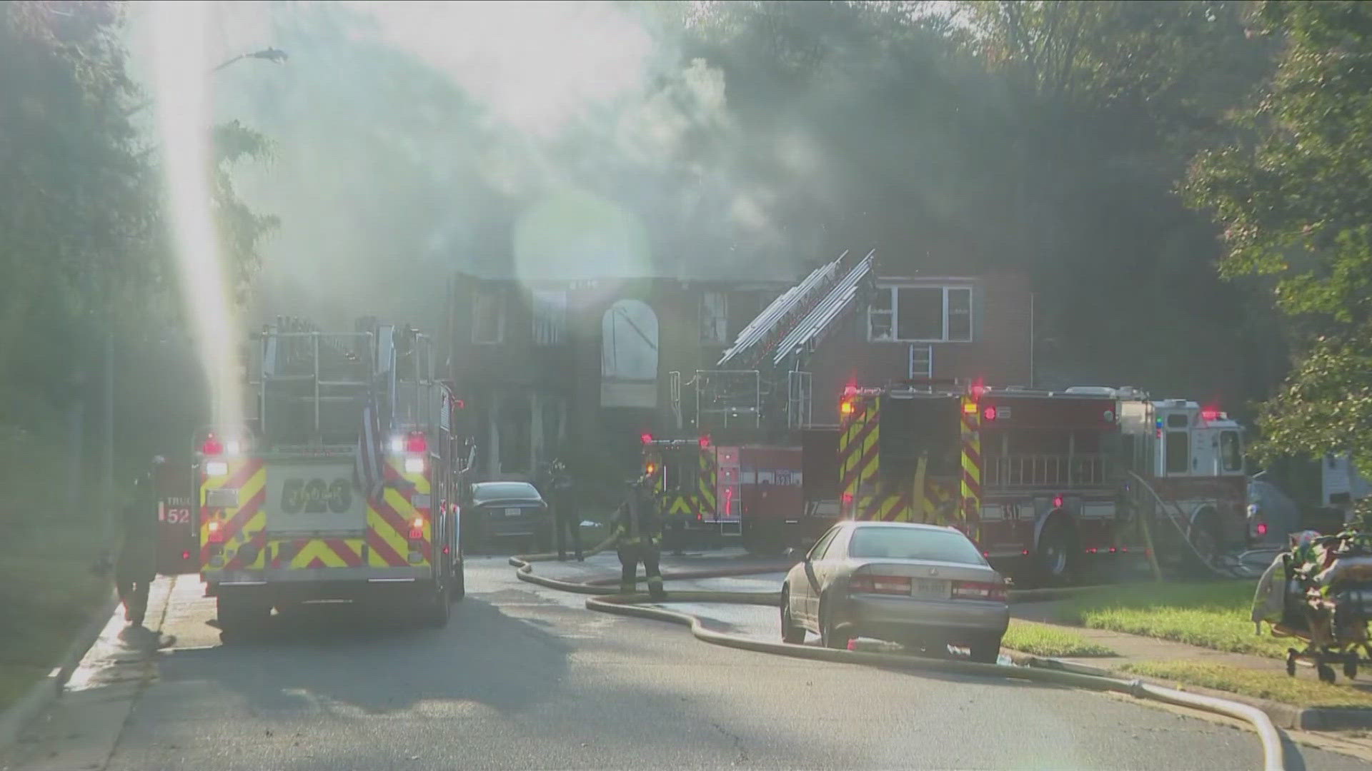 Prince William County Fire Department responded to calls from concerned neighbors that a house was on fire at around 5:50 am