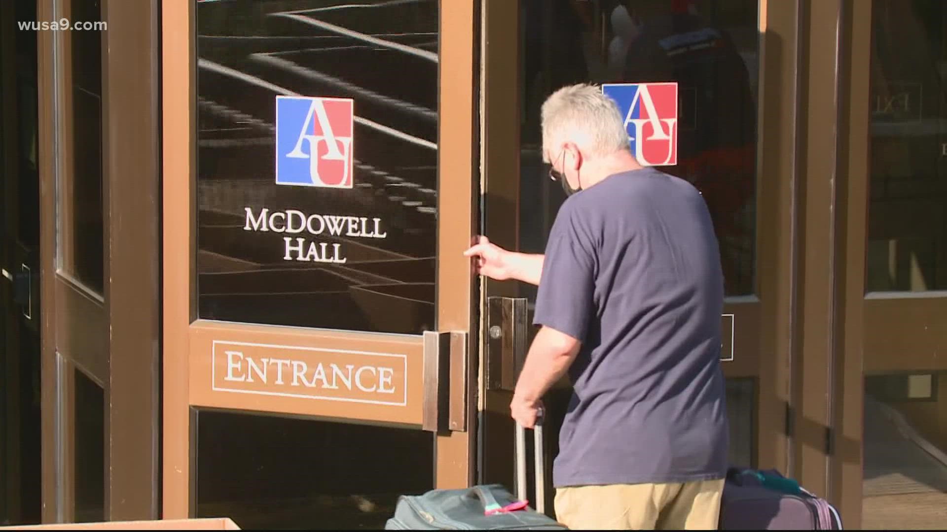 The school hired professional movers to assist parents and students with move-in day.