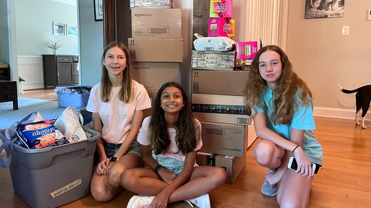 3 Girl Scouts open 'Free Period Product Pantry' in Virginia offering free feminine sanitary products