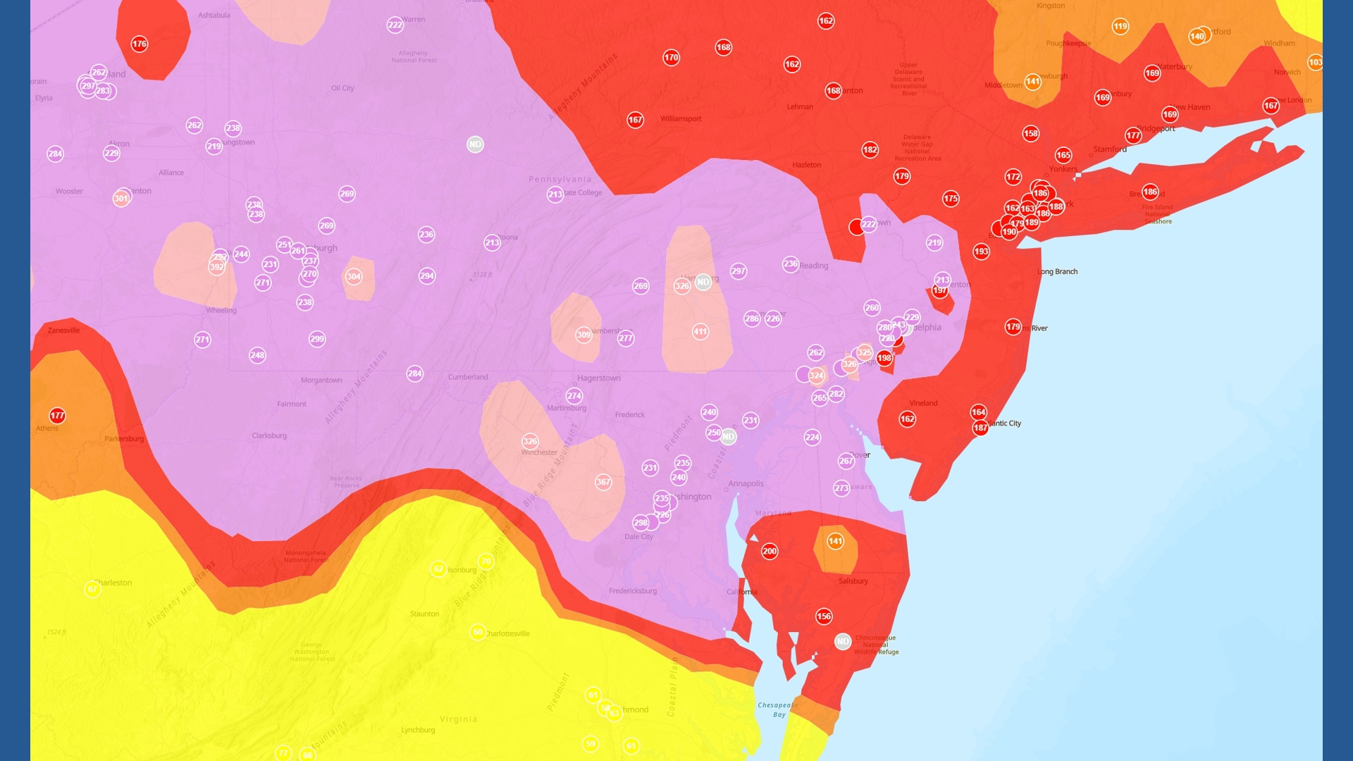 DC-area air quality drops to Code Purple Friday morning, staying at ...
