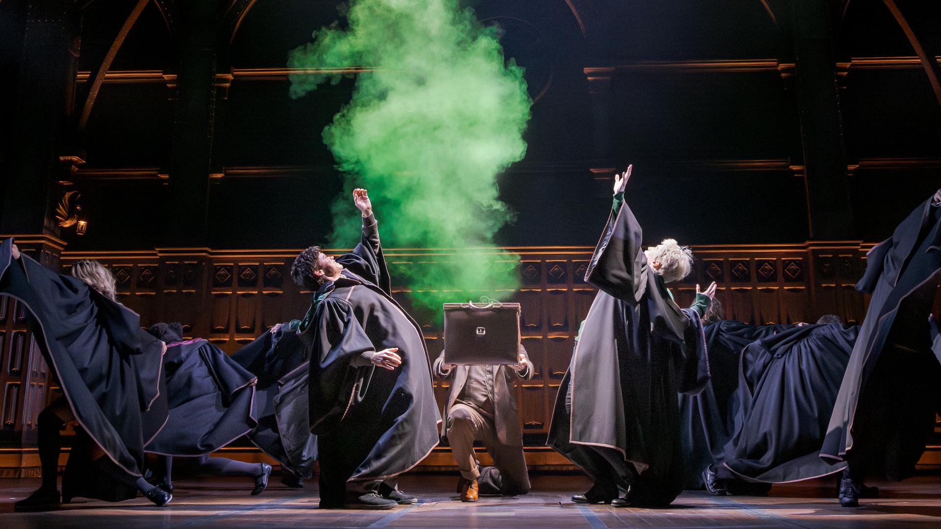 Sponsored by: Broadway at the National. Actors Emmet Smith and Aidan Close give us a magical preview of "Harry Potter and the Cursed Child" at National Theatre.
