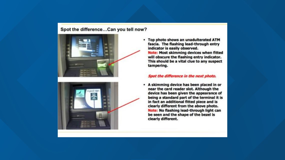 Skimming device located in Takoma Park